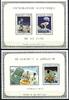 Briefmarken 247/SPACE RAUMFAHRT 1970 Tschad Chad Apollo 291-294 Deluxe Blocks (2) MNH -