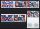 Briefmarken Space Raumfahrt 1974 Congo Kongo Brazzaville Gagarin 412-414 A + U Imperf/1127 -