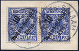 Briefmarken DOA Michel 9 Paar Briefstück Einwandfrei ° Dar-Es-Salaam / 248 -