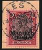 Briefmarken 1902 DP Marokko Michel 15 ° Fes 14/5/02 Type 1 Luxus Briefstück/PA / 87
