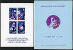 Briefmarken Space Raumfahrt 1970 Dahomey Mondlandung Block 17 Deluxe Folder MNH/1072 -