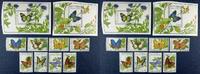 Briefmarken Schmetterlinge Butterflies 1989 Sierra Leone 1279-1286 Block 109-10 MNH / 279 -