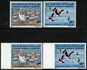 Briefmarken Mauretanien 1981 Vögel Pelikan Flamingos 738-739 A & U Ungezähnt ND MNH / 577 -