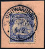 Briefmarken 1906 DSWA Michel 14 ° Otjiwarongo 6/2/06 Type 4 Luxus Briefstück/PA / 143