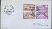 Briefmarken Spanisch-Guinea Brief MiF Vulkan Volcano Fernando Poo Santa Isabel USA/805 -