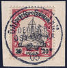 Briefmarken 12 v. Chr. DOA 1905 Michel 16 ° Dar-Es-Salaam 2/12/05 Type 3 Luxus Briefstück / 316