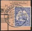 Briefmarken DSWA Michel 27 ° Swakopmund a 23/5/12 Briefstück/Postanweisung / 188 -