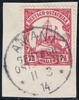 Briefmarken DOA Briefstück ° Amani 11/3/14 Luxus Michel 32 Kaiseryacht / 272 -