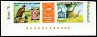 Briefmarken Niger 1978 Vögel Adler Giraffen Briefmarkenmesse Essen 631-632 U Imperf MNH/ 851 -