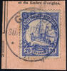 Briefmarken 1911 DSWA Michel 14 ° Gobabis 27/9/11 Kabinett Briefstück/Postanweisung / 164