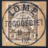 Briefmarken 1902 Togo Michel 7 Briefstück Luxus Lome 11.1.02 / 22