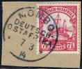 Briefmarken 1906 DOA Briefstück ° Mombo 7/3/14 Luxus Michel 32 Kaiseryacht / 277