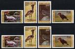 Briefmarken Obervolta 1984 Vögel Flamingo Riesentrappe 935-938 A und U Imperf MNH / 836 -