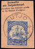 Briefmarken 1911 DSWA Michel 14 ° Outjo 3/8/11 Type 2 Briefstück/Postanweisung / 142
