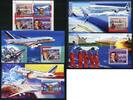 Briefmarken Guinea 2006 Flugzeuge Airbus Airplanes Aircraft 4493-4496 Block 1099-1102 MNH -
