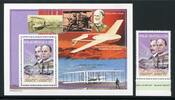 Briefmarken Kongo Kinshasa 2003 Wright Flugzeuge Aircraft Airplanes Block 168 MNH -