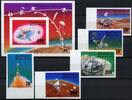 Briefmarken Space Raumfahrt 1976 Obervolta Upper Volta Viking 632-636 Block 43 U MNH/1202 -