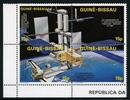 Briefmarken Space Raumfahrt 1986 Guinea Bissau Raumstation Space Shuttle 905-908 ZD MNH/1145 -