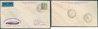 Briefmarken 1934 Zeppelin Brasilien 9. Südamerikafahrt Messepostamt Recife EF Si 278 AA/ 953