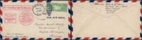 Stamps Catapult USA Newark Cover from SS Bremen to Eisfeld Germany Katapult / 718 -