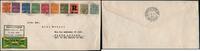 Stamps Brazil Condor First Flight Cover FFC Michel #C1-8 Mixfranking Natal Rio/258 -