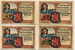 Pommern, 25 Pf, 50 Pf, 75 Pf, 1 Mk Swinemünde - Städt. Sparkasse, -