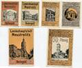 Mecklenburg-Strelitz, 10, 25, 50 Pf Neustrelitz - Stadt, -