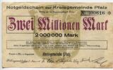 Pfalz, 2 Mio. Mark Kreisgemeinde, -