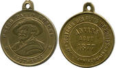 Antwerpen - Belgien, Medaille Peter Paul Rubens (1577-1640): Feierlichkeiten 300. Geburtstag, -