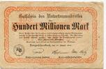 Hessen-Nassau, 100 Mio. Mark Untertaunuskreis, -
