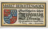 Bayern, 20 Pf Berchtesgaden - Markt, -