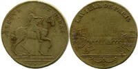 Frankreich, Jeton v. Thomas Bernard (tätig 1678-1716) Reiterstandbild Ludwig XIV.//Paris: Seine, -