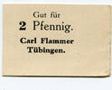 Württemberg, 2 Pf Tübingen - Carl Flammer, -