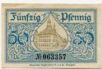 Württemberg, 50 Pf Tuttlingen - Stadt, -
