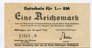 Württemberg, 2 Reichsmark Nürtingen - Kreis, -