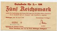 Württemberg, 5 Reichsmark Nürtingen - Kreis, -