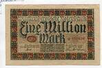 W&uuml;rttemberg, 1 Mio. Mark 15.6.1923 W&uuml;rttembergische Notenbank ss-vz 4,50 EUR  Excl. 15,00 EUR Verzending