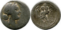 Römische Republik, Denar, afrikanische Mzst. C. Julius Caesar, 100-44 vor: Aeneas, -