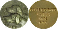 Vatan - Frankreich, Gußmedaille v. Gibert Europapokal S.C.C./2 Hundeköpfe, -