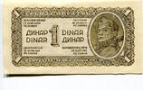 Jugoslawien, 1 Dinar Geldschein, Banknote, -