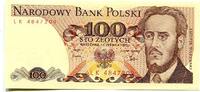 Polen, 100 Zloty Geldschein, Banknote, -