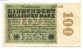 Weimarer Republik, 100 Mio. Mark -