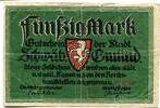 Württemberg, 50 Mark Schwäbisch Gmünd - Stadt, -