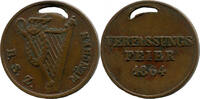 München, Medaille Bürger-Sänger-Zunft auf die Verfassungsfeier, gelocht, -