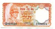 Nepal, 20 Rupeehs Geldschein,Banknote, -