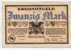 Hessen, 20 Mark 1.10.1922, Dillkreis - Kreiskommunalkasse zu Dillenburg,... 10,00 EUR  Excl. 15,00 EUR Verzending
