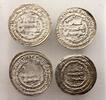 Ancient coins Samanid dynasty, Ismail ibn Ahmed, AH 279-295 (852-907 AD), lot of 4 silver Dirhem -