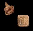 Ancient art High quality ceramic Pre-Columbian stamp seal, Nicoya 1st. mill. AD -