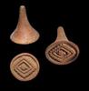 Ancient art High quality ceramic Pre-Columbian stamp seal, Nicoya 1st. mill. AD -