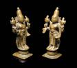 Asian art Rare early South Indian bronze figure of Vishnu, c 16th-18th cent -